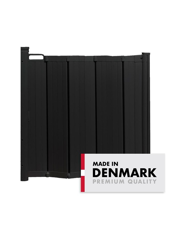 BabyDan Guard Me sikkerhedsgitter Sort 55-89 cm
