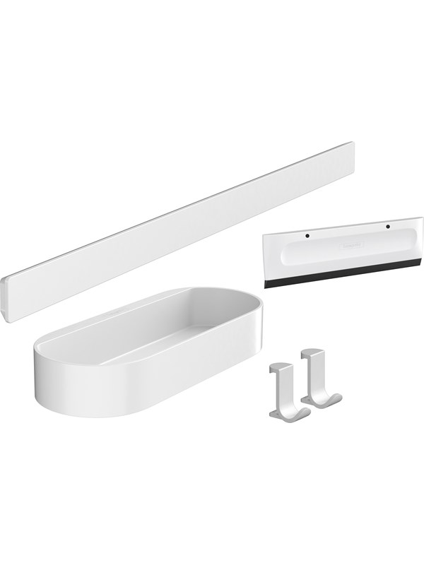 Hansgrohe WallStoris kylpyhuonetarvikkeet, mattavalkoinen