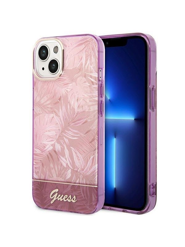 GUESS GUHCP14MHGJGHP iPhone 14 Plus 6.7 "pink / pink hardcase Jungle Collection