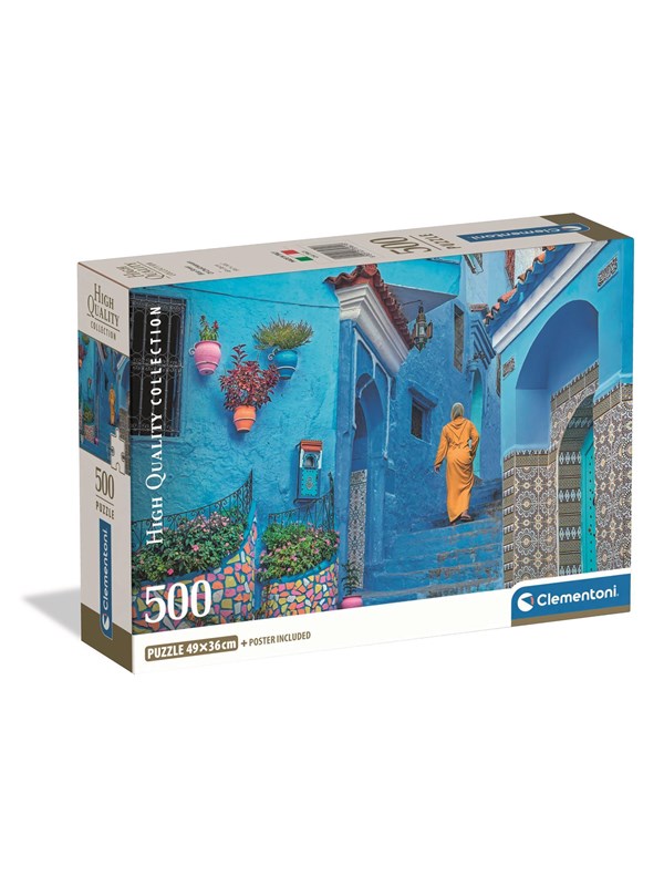 Clementoni Palapeli HQC Blue Street of Chefchaouen 2026 - Co 2D Palapelit