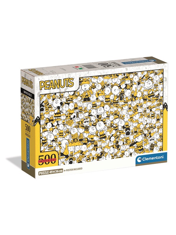 Clementoni Palapeli Impossible Peanuts - Compact Box, 500 palaa 2D Palapelit