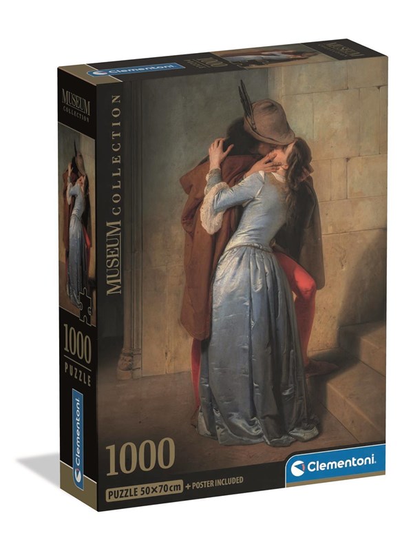 Clementoni Palapeli HQC Museum The Kiss-Hayez Comp, 1000-palainen 2D Palapelit