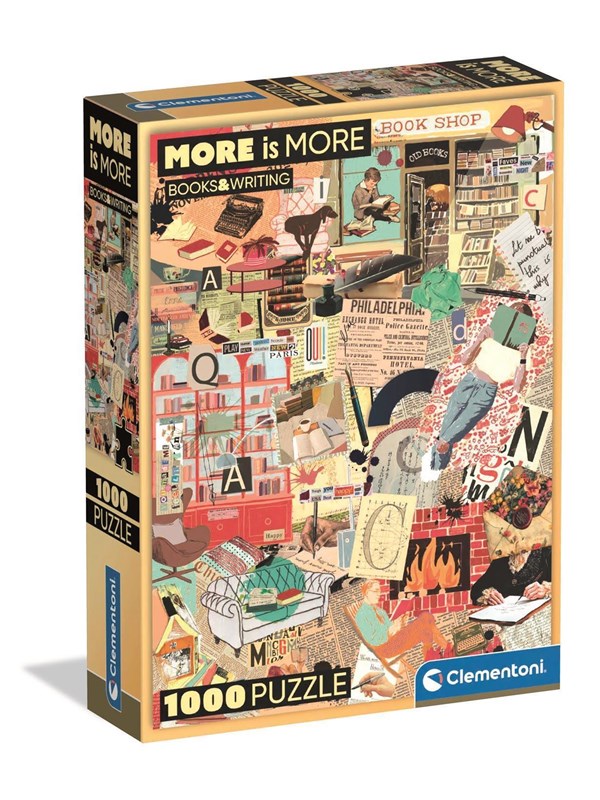 Clementoni More Is More - Books&Writing -palapeli, 1000-palainen 2D Palapelit