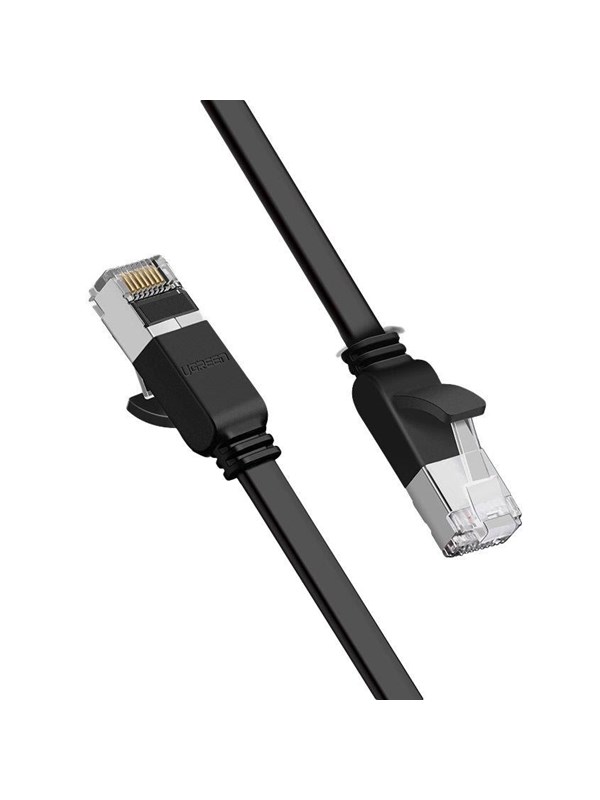 UGREEN Flat network cable - 2m - Black - Musta - 2m