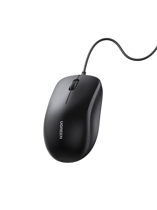 UGREEN Wired optical mouse - Black - Musta