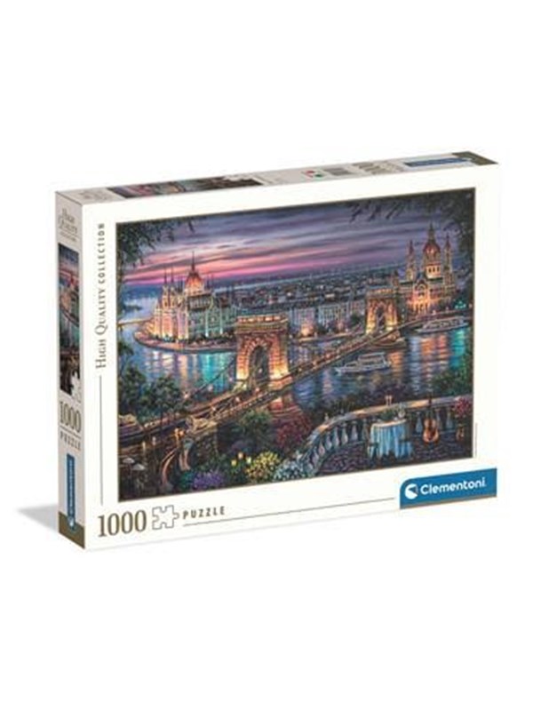 Clementoni Palapeli HQC Lights of the Danube 2026, 1000 2D Palapelit