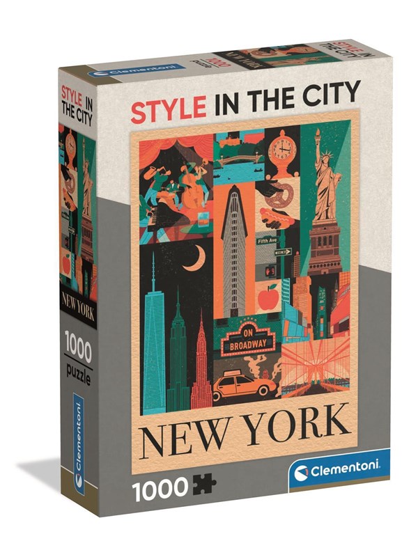 Clementoni Palapeli Style in the City New York - Compact Box 2D Palapelit
