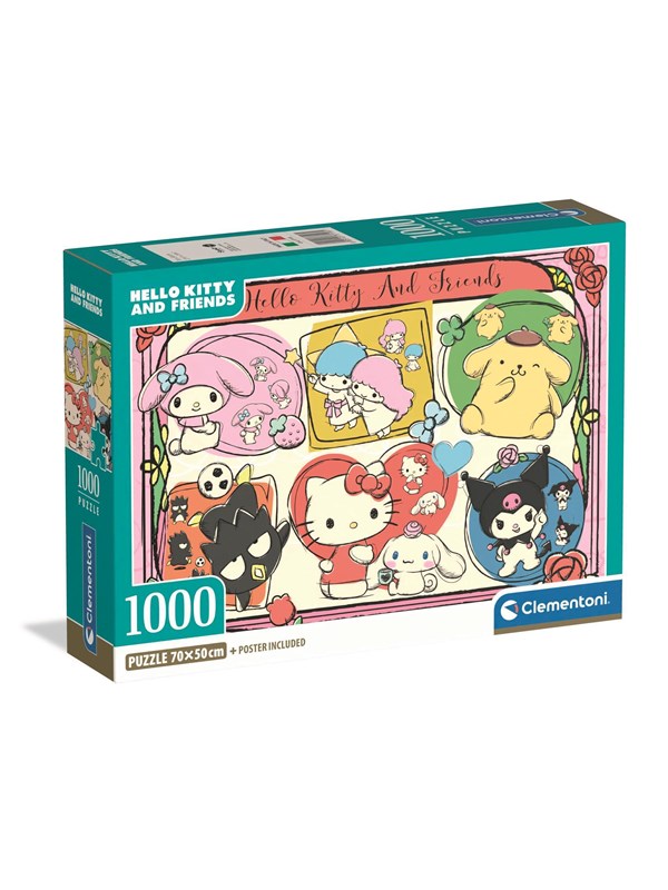 Clementoni Palapeli Hello Kitty 2 - Compact Box, 1000-palainen 2D Palapelit
