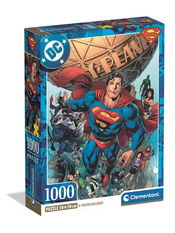 Clementoni Palapeli Superman 2025 -1- Compact, 1000 palaa 2D Palapelit
