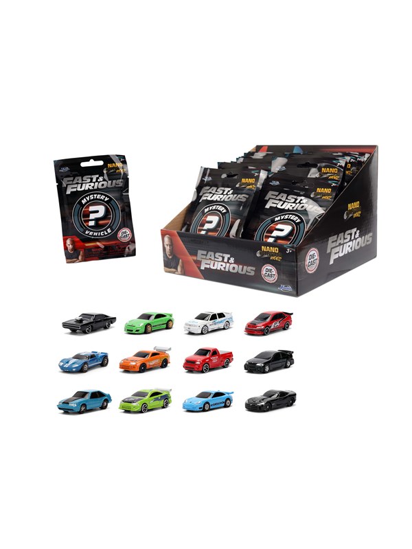 Jada Toys - Fast & Furious yllätyspakkaus Nano Cars