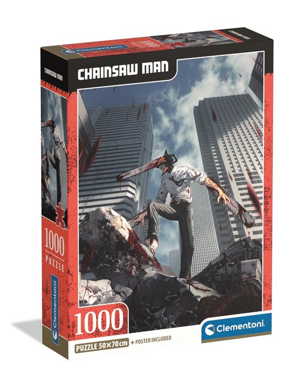 Clementoni Palapeli Chainsaw Man 2025, 1000 palaa 2D Palapelit
