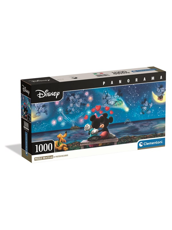 Clementoni Palapeli Panorama HQC Mickey & Minnie, 1000-palainen 2D Palapelit
