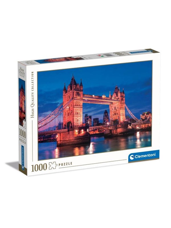 Clementoni Palapeli HQC Tower Bridge at Night, 1000-palainen 2D Palapelit