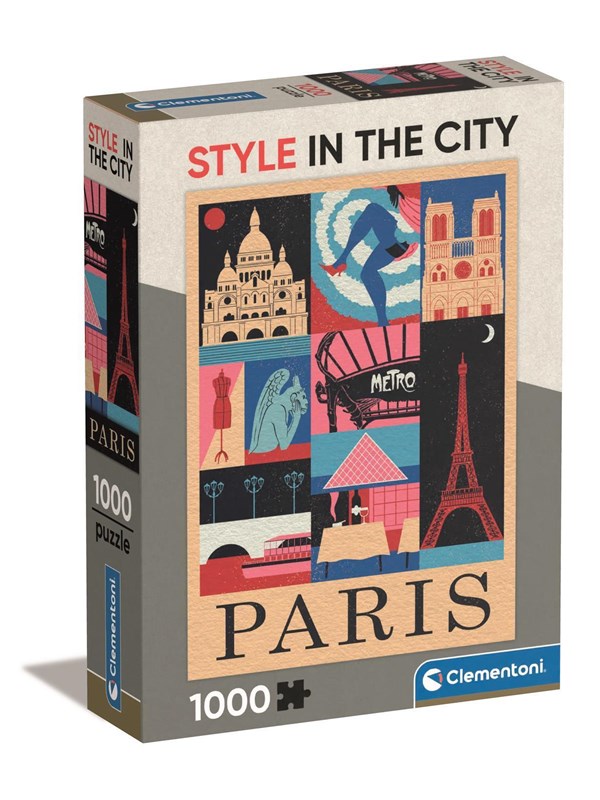 Clementoni Palapeli HQC Style in the City - Paris, 1000 brik 2D Palapelit