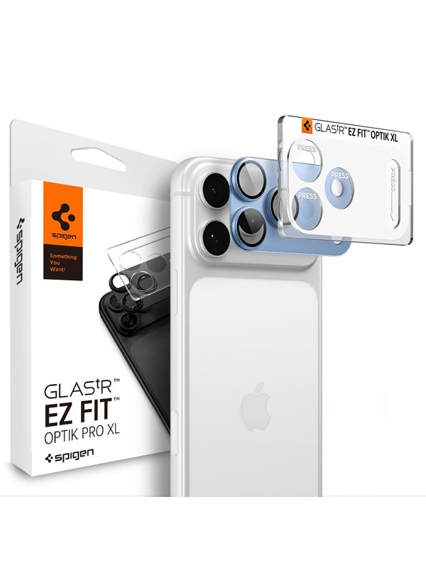 Spigen Glass tR EZ Fit Optik Pro XL 1 Pack - light blue - iPhone 18 Pro Max