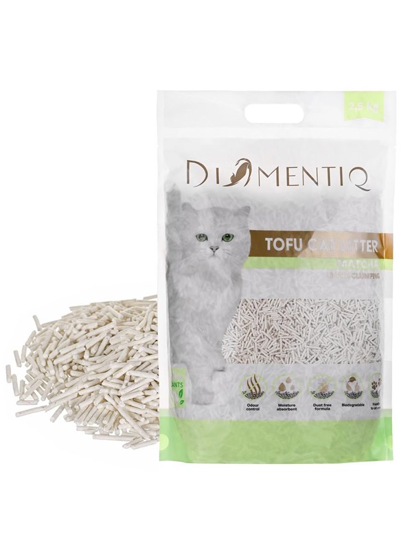 DIAMENTIQ Tofu Matcha Ultra clumping - kasvipohjainen kuivike - 2.5 kg