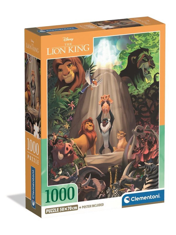 Clementoni Palapeli HQC Disney The Lion King, 1000 palaa 2D Palapelit
