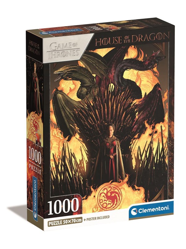 Clementoni Palapeli HQC House of Dragon, 1000 palaa 2D Palapelit