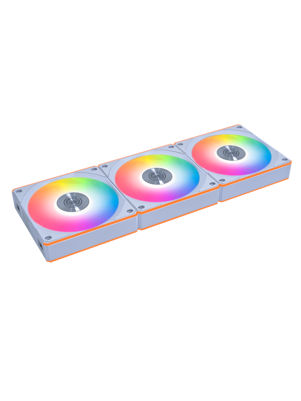 Lian Li UNI FAN CL FLEX 120 (3-pack) - Kotelotuuletin - 120mm - Valkoinen RGB LED valolla - 30 dBA