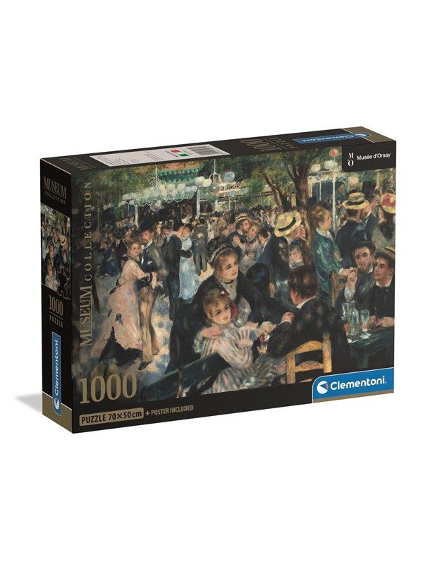 Clementoni Palapeli Museum Orsay-Bal Du Moulin, 1000-palainen 2D Palapelit