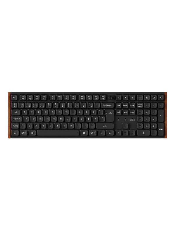 Keychron K5 Ultra SE 100% 8K Keychron Milk POM Red - Pelinäppäimistö - Pohjoismainen - Musta