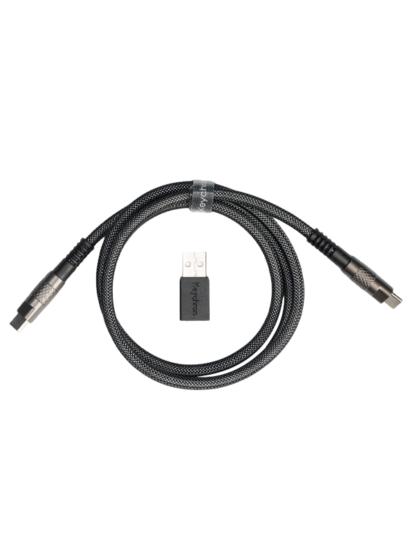 Keychron Kaksiholkkinen Geek USB 8K -kaapeli (Black) - Näppäimistökaapeli - Musta