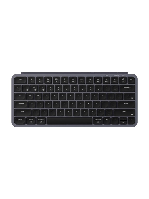 Keychron B1 Pro - keyboard - Ultra-Slim - 75% Input Device - Näppäimistö - ilman numeronäppäimiä - Englanti (US) - Harmaa