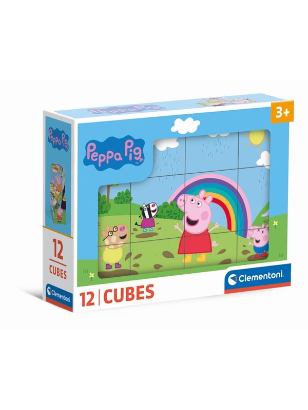 Clementoni Palapeli Peppa Pig, 12 kuutiota Palikka
