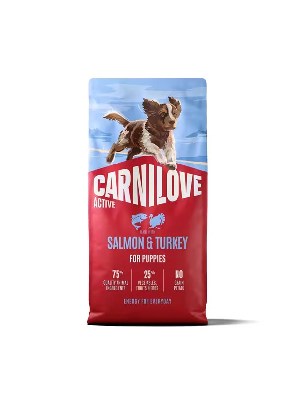 Carnilove Active Puppy Salmon & Turkey - kuiva koiranruoka - 12kg
