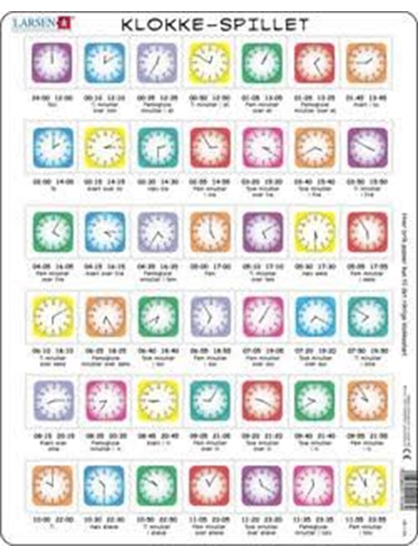 Larsen Puzzles Palapeli Kellopeli - 42-palainen, Maxi (36.5x 2D Palapelit