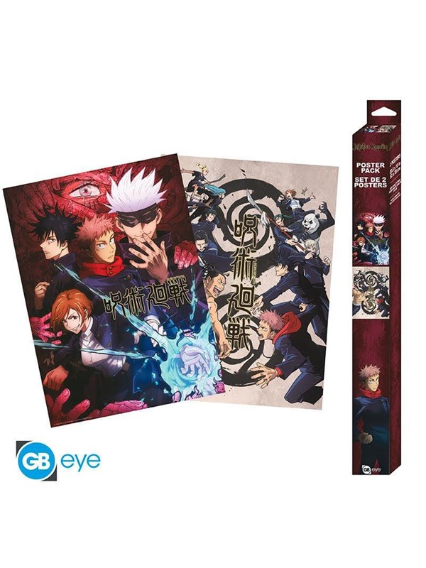 GB Eye - Jujutsu Kaisen - Set Og 2 Posters - Group and Schools - Juliste