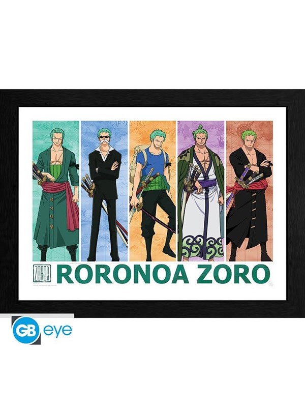 GB Eye - One Piece - Pirate Hunter Zoro - Framed Print - Kuva