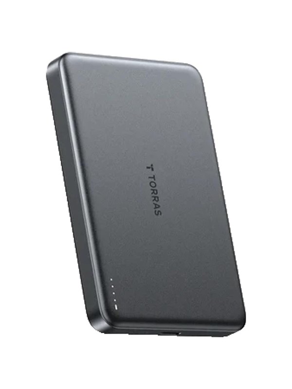 Torras MiniMag 10K wireless MagSafe Powerbank USB-C PD - Grey - 10000 mAh