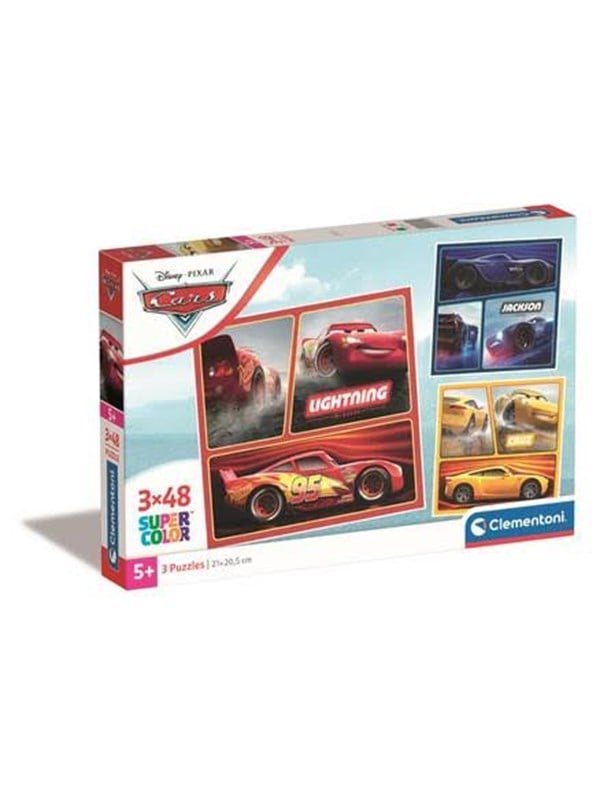 Clementoni Palapeli Cars, 3x48 palaa