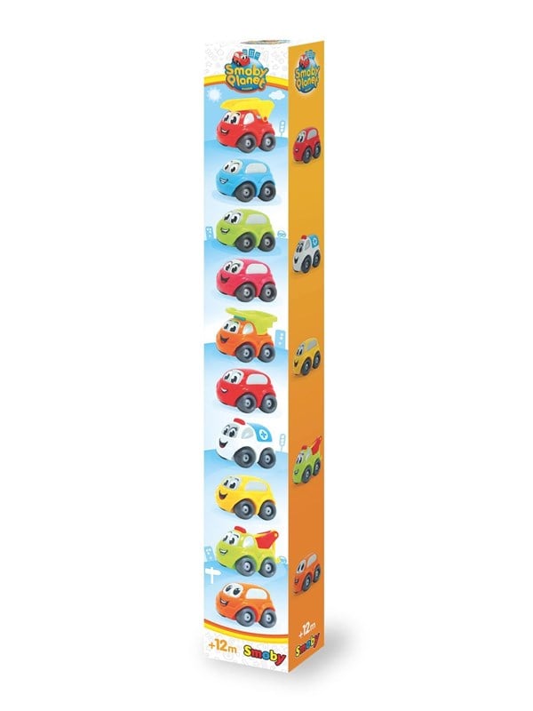 Smoby VP Bubble autot 10 kpl