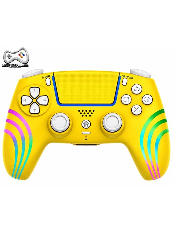 Deep Explorer RGB Wireless - Wave Yellow Edition - Wireless Controller - Sony PlayStation 5