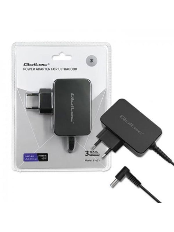 Qoltec Virtalähde 51033 - 45 W - 19.5 V 2.31 A - 4.5 x 3.0 mm + pin