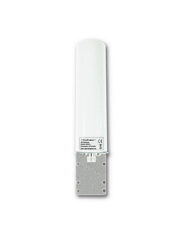 Qoltec 57014 Wi-Fi/Cellular ympärisäteilevä antenni - 30 dBi - 0.6-2.7 GHz - Valkoinen