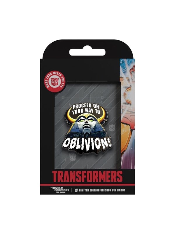 Transformers - : The Movie Unicron-badge - 40th Anniversary - 45 x 45 mm - Pin / Rintaneula