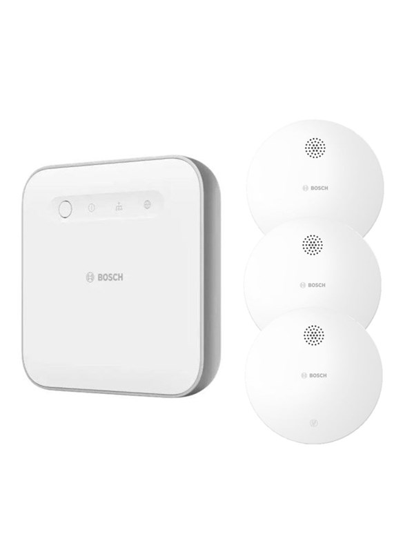 Bosch Smart Home ohjain II + Savuhälytin II (3-pakkaus)