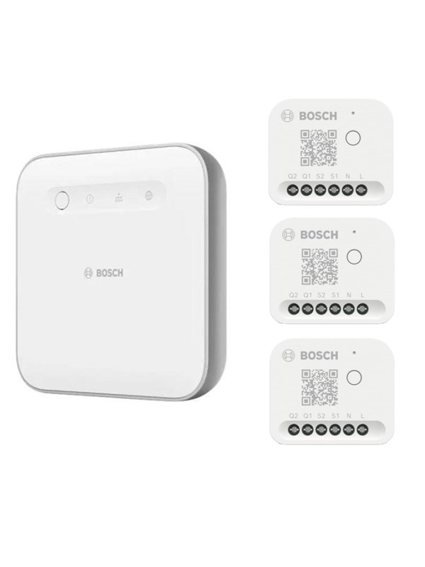 Bosch Smart Home ohjain II + Valon/sälekaihtimien ohjaus II (3-pakkaus)