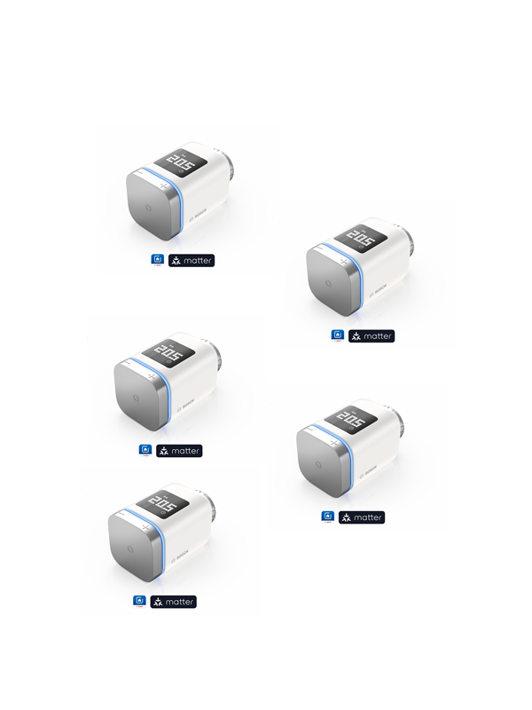 Bosch Smart Home -patterin termostaatti II [+M] 5-pakkaus