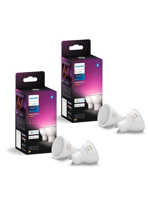 Philips Hue White & Color Ambiance - 4,2W - 400 Lumen - 4-pack