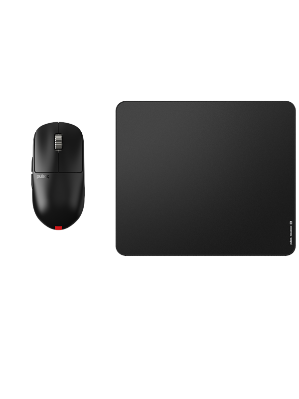 Pulsar Bundle - X2H v3 eS Medium + ParaBrake XL v2 Mousepad - Pelihiiri - Optinen - 6 painiketta - Musta