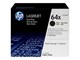 Mustepatruunat, värikasetit ja lisävarusteet - HP 64XD / CC364XD - Black Laser Toner - Laser värikasetti musta - CC364XD