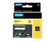 Paperit, valokuvapaperit ja tarrat - DYMO Dymo Rhino - joustavat nailonteipit, 24 mm x 3,5 m - musta keltaisella - S0773850