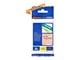 Paperit, valokuvapaperit ja tarrat - Brother TZEB31 / TZe-B31 Black on fluorescent Orange Ribbon (12mm x 5m) - TZEB31