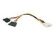 Sisäiset virtakaapelit - StarTech.com LP4 to 2 SATA Internal Virranjakaja Cable - PYO2LP4SATA