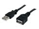 USB kaapelit - StarTech.com USB 2.0 jatkojohto A:sta A:han - USBEXTAA3BK