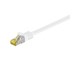 Verkkokaapelit - Pro RJ45 patch cord CAT 6A S/FTP (PiMF) 500 MHz with CAT 7 raw cable Valkoinen - 4040849910906